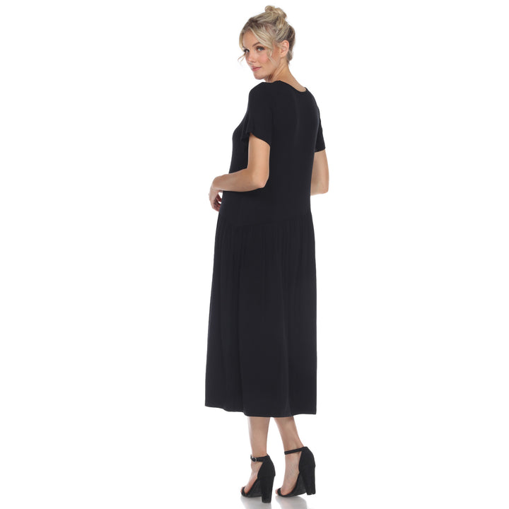Women's Short Sleeve Maxi Dress