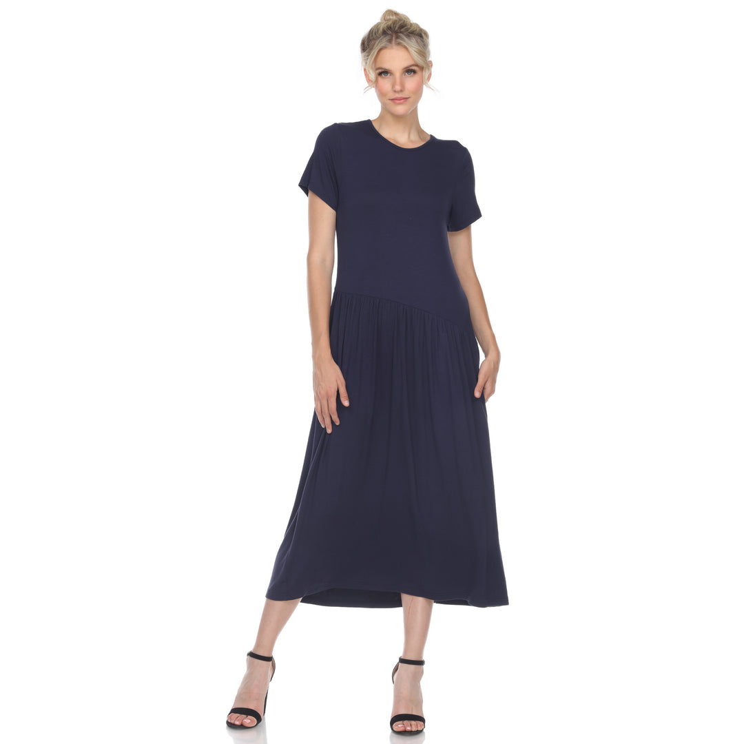 Women's Short Sleeve Maxi Dress