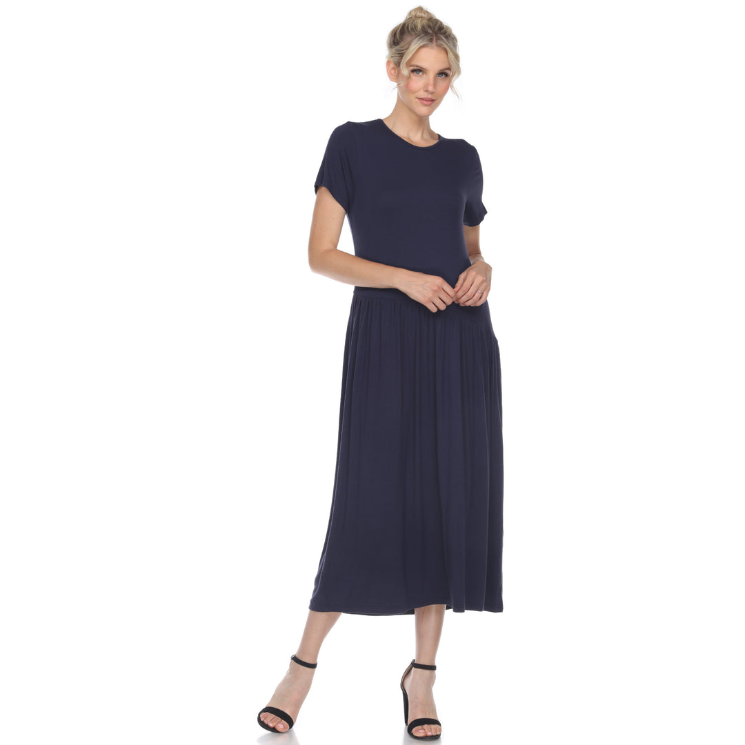 Women's Short Sleeve Maxi Dress