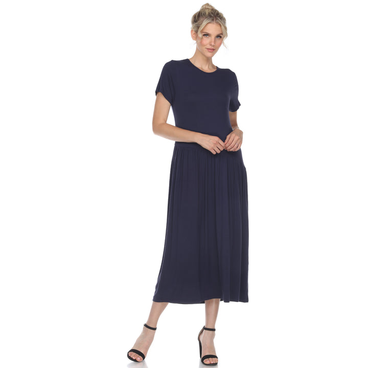 Women's Short Sleeve Maxi Dress