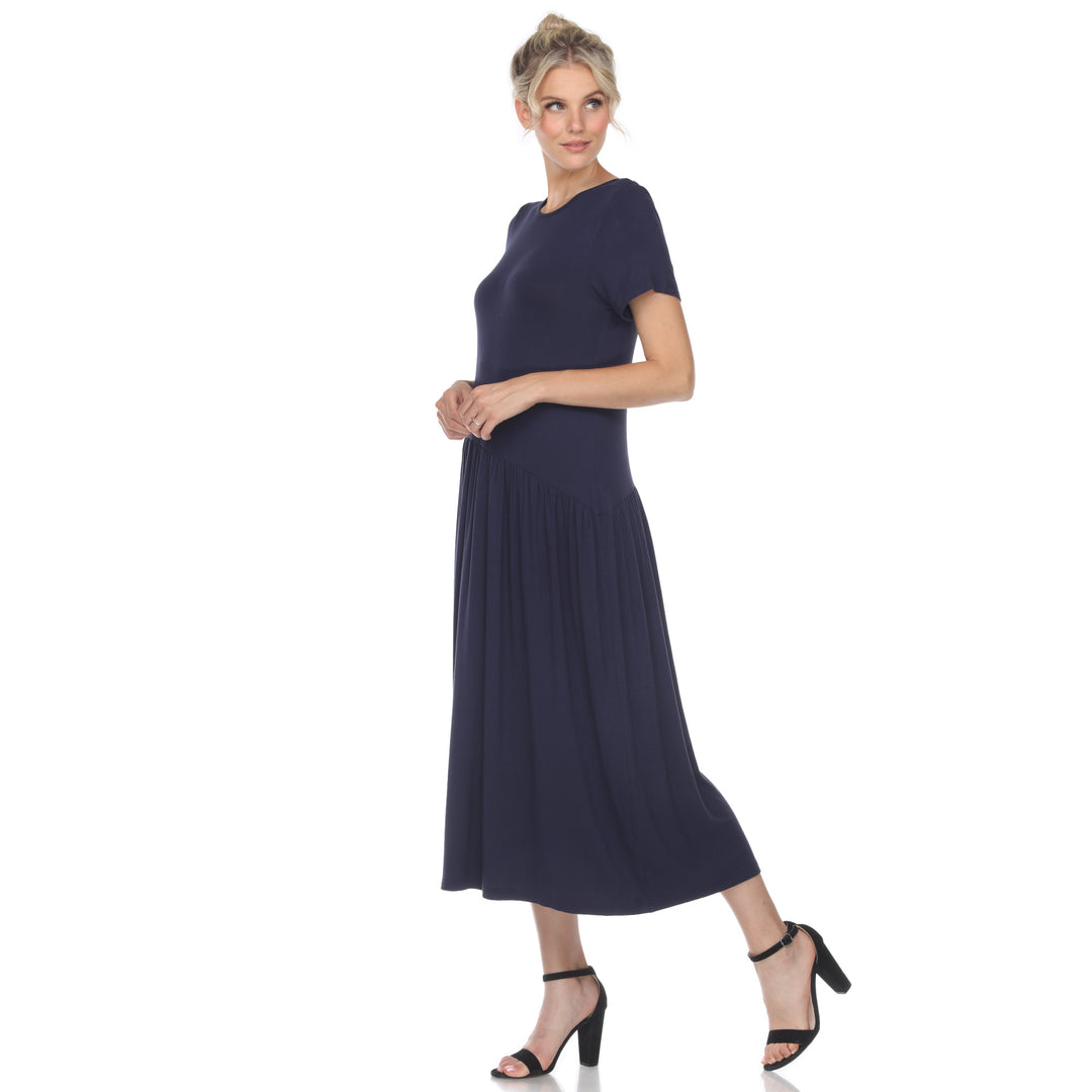 Women's Short Sleeve Maxi Dress