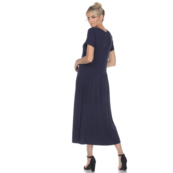 Women's Short Sleeve Maxi Dress