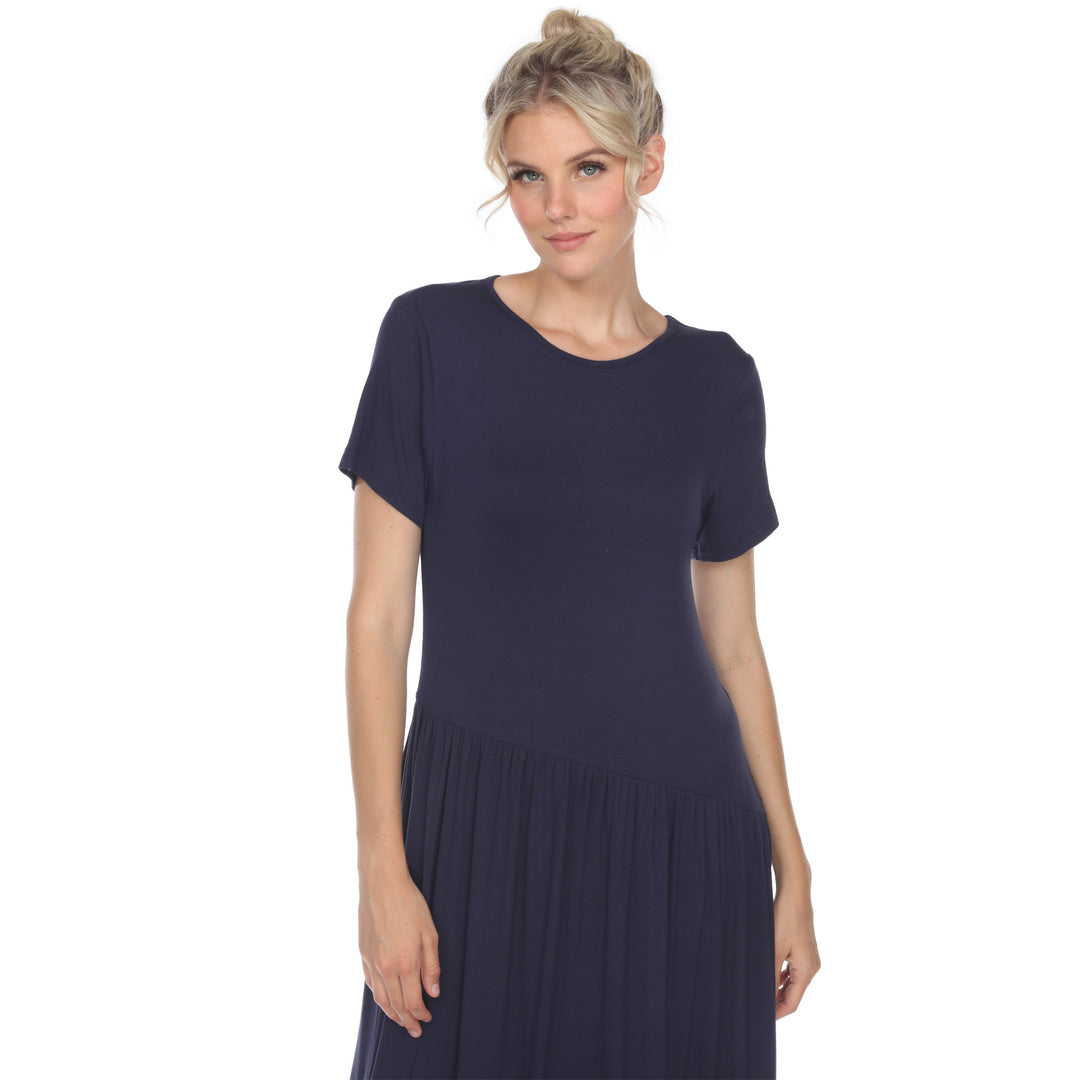 Women's Short Sleeve Maxi Dress