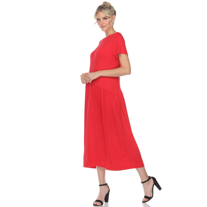 Women's Short Sleeve Maxi Dress