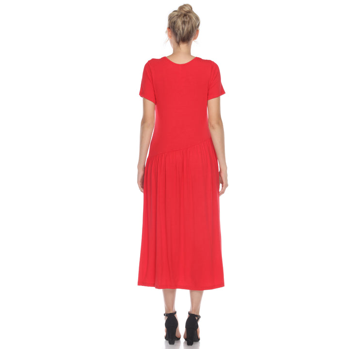 Women's Short Sleeve Maxi Dress