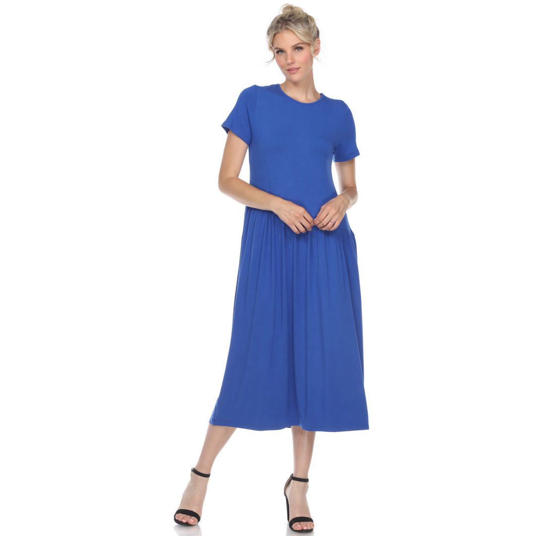 Women's Short Sleeve Maxi Dress