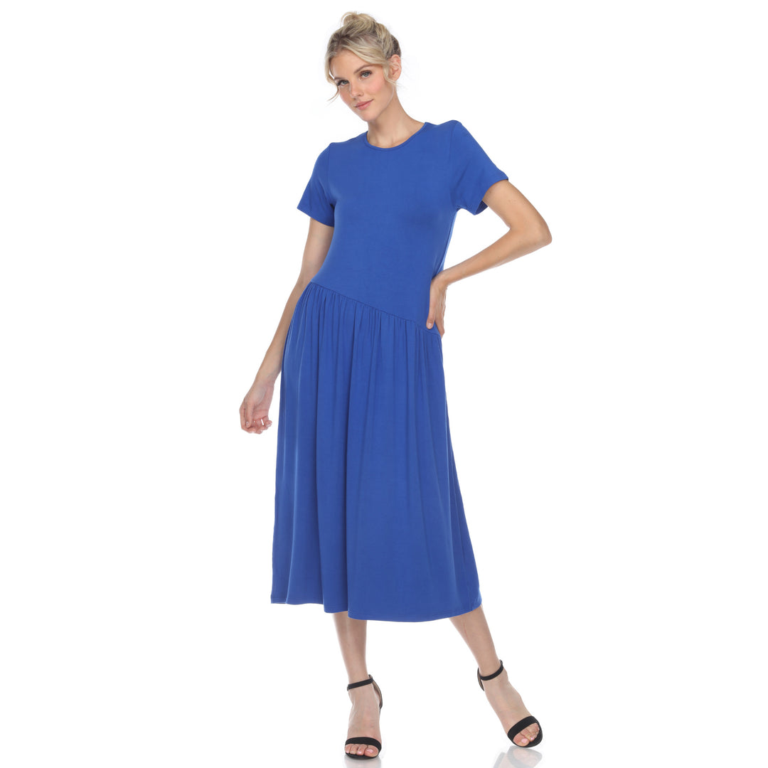 Women's Short Sleeve Maxi Dress