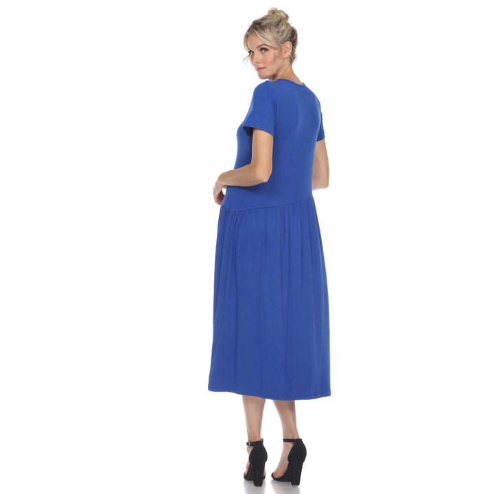 Women's Short Sleeve Maxi Dress