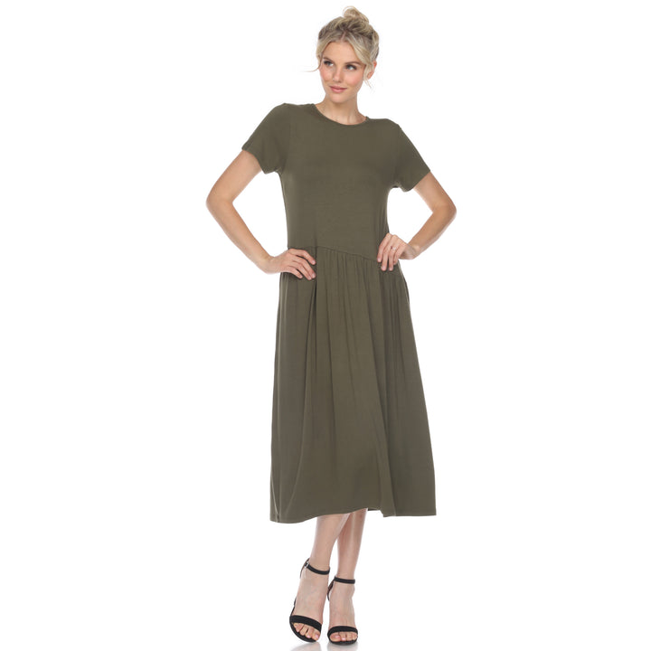 Women's Short Sleeve Maxi Dress