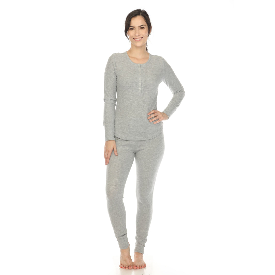 Women's Waffle Pajama Set