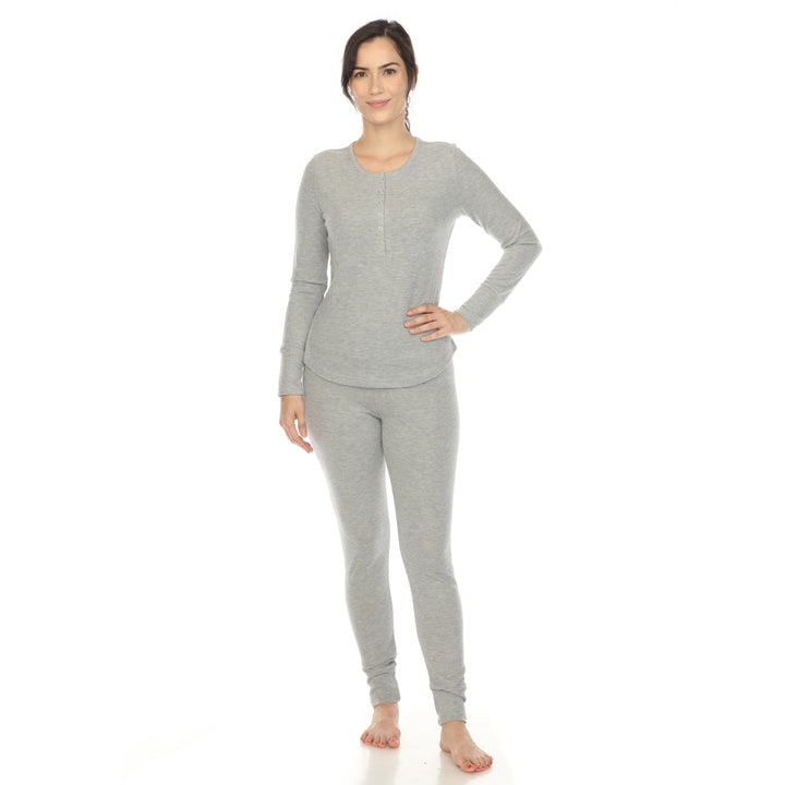 Women's Waffle Pajama Set