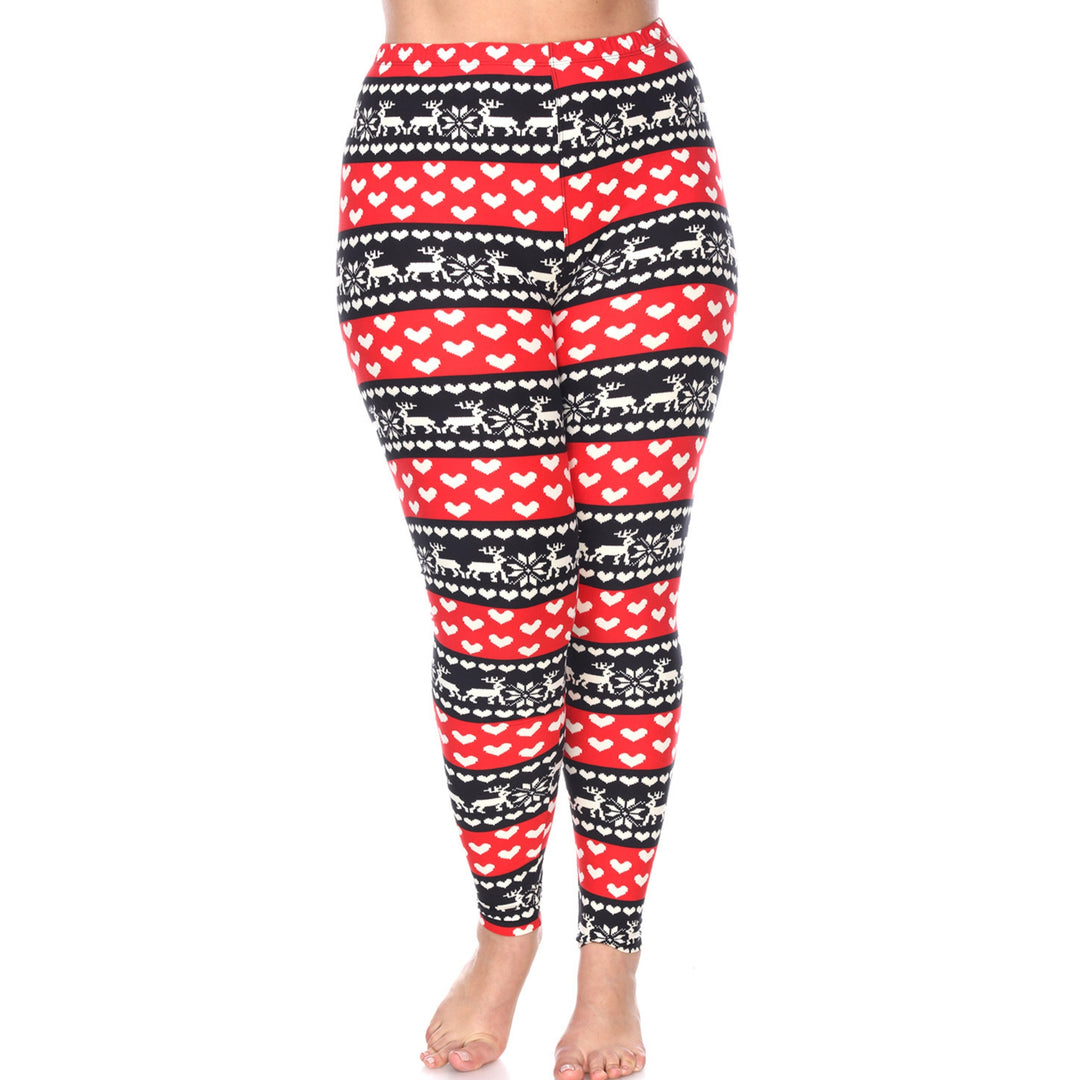 Plus Size Holiday Leggings 3-Pack – Festive Prints & Cozy Styles
