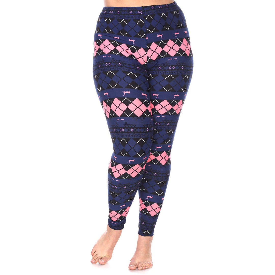 Plus Size Holiday Leggings 3-Pack – Festive Prints & Cozy Styles