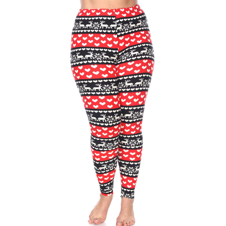 Plus Size Holiday Leggings 3-Pack – Festive Prints & Cozy Styles
