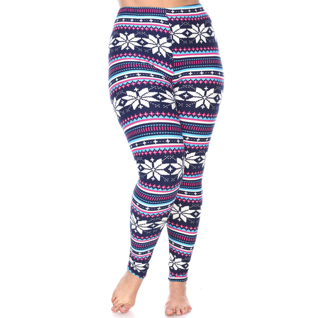 Plus Size Holiday Leggings 3-Pack – Festive Prints & Cozy Styles