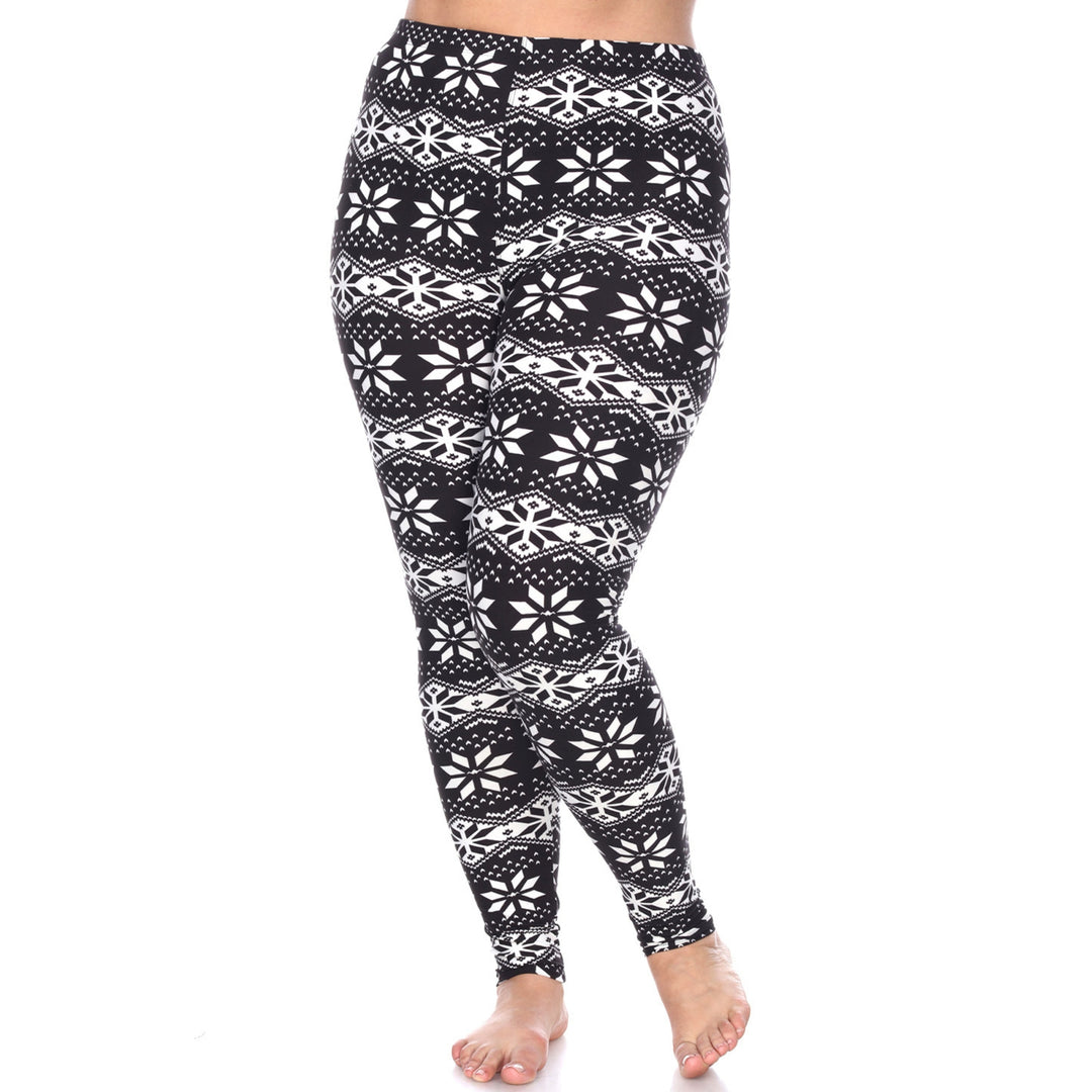 Plus Size Holiday Leggings 3-Pack – Festive Prints & Cozy Styles