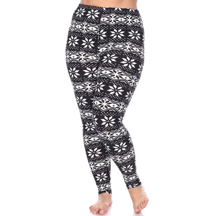 Plus Size Holiday Leggings 3-Pack – Festive Prints & Cozy Styles