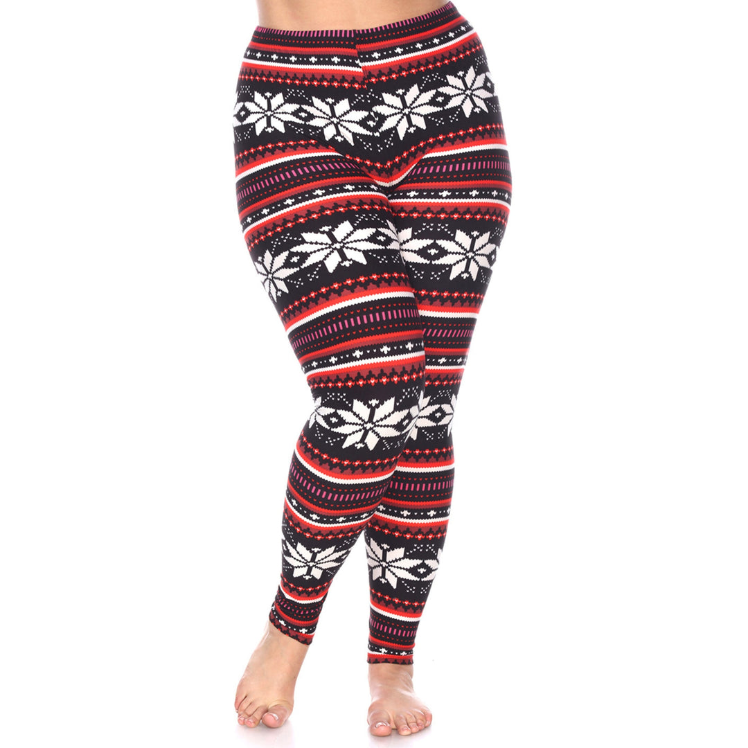 Plus Size Holiday Leggings 3-Pack – Festive Prints & Cozy Styles