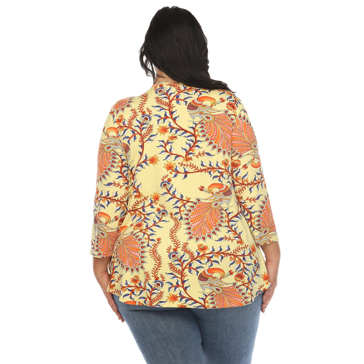 Women's Plus Size Vibrant Boho Swing Top