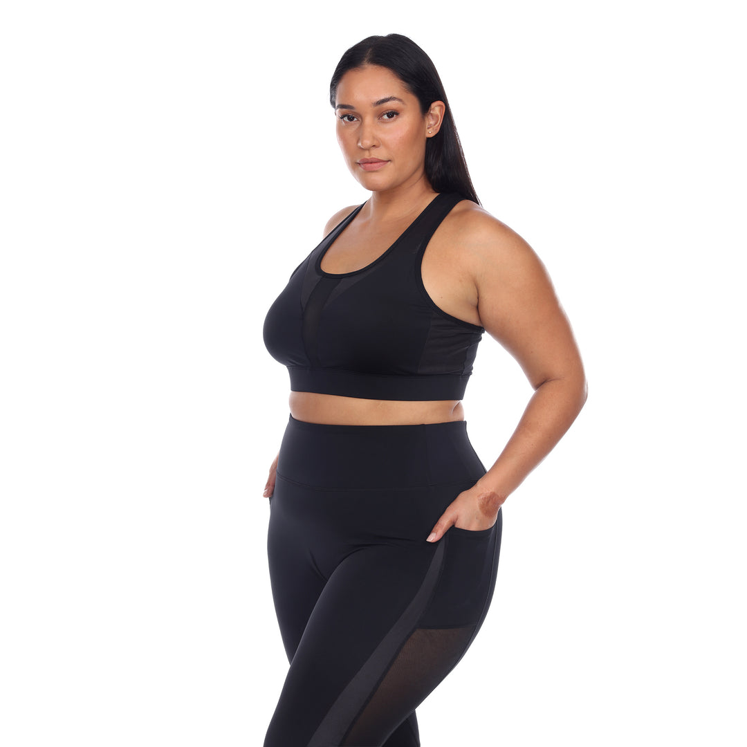 Plus Size Racer Back Sports Bra