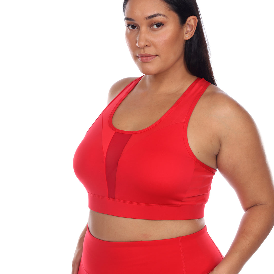 Plus Size Racer Back Sports Bra
