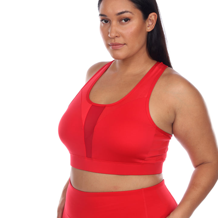 Plus Size Racer Back Sports Bra