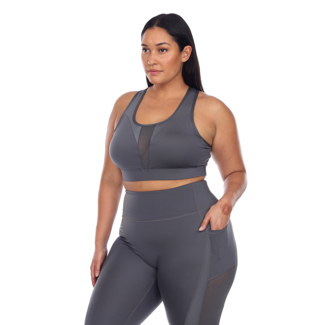 Plus Size Racer Back Sports Bra