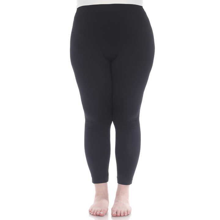 Plus Size Solid Leggings