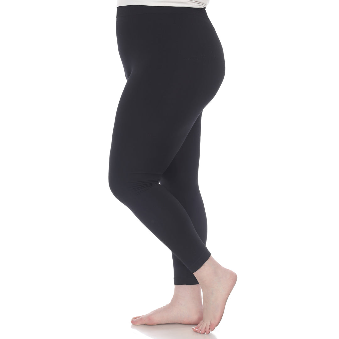 Plus Size Solid Leggings