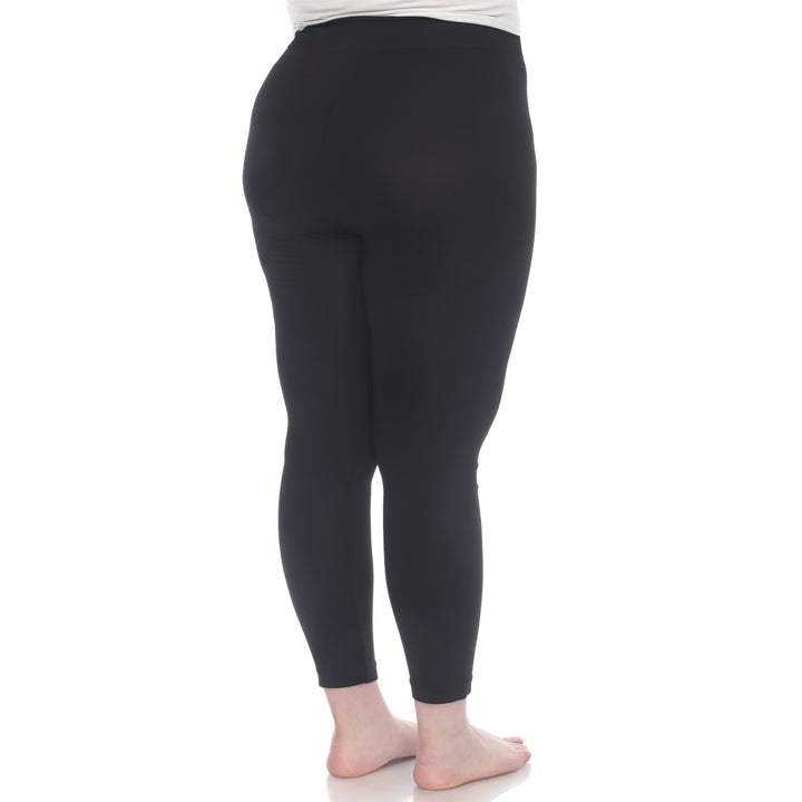 Plus Size Solid Leggings