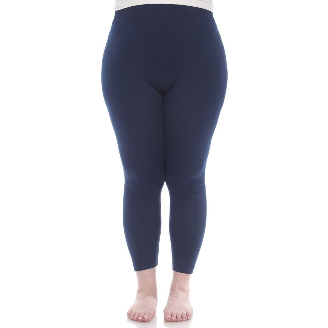 Plus Size Solid Leggings