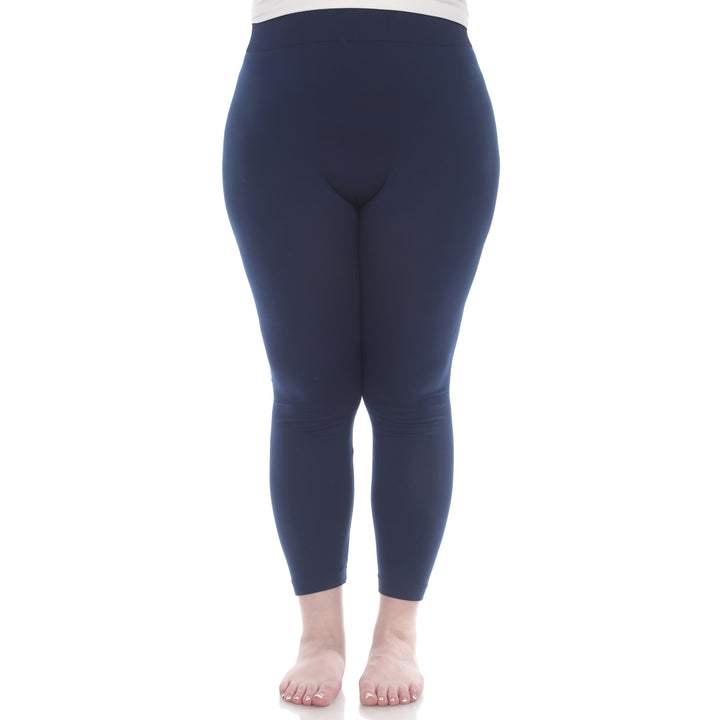 Plus Size Solid Leggings