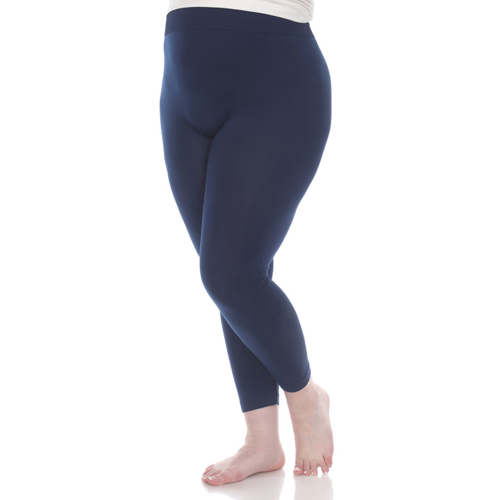 Plus Size Solid Leggings