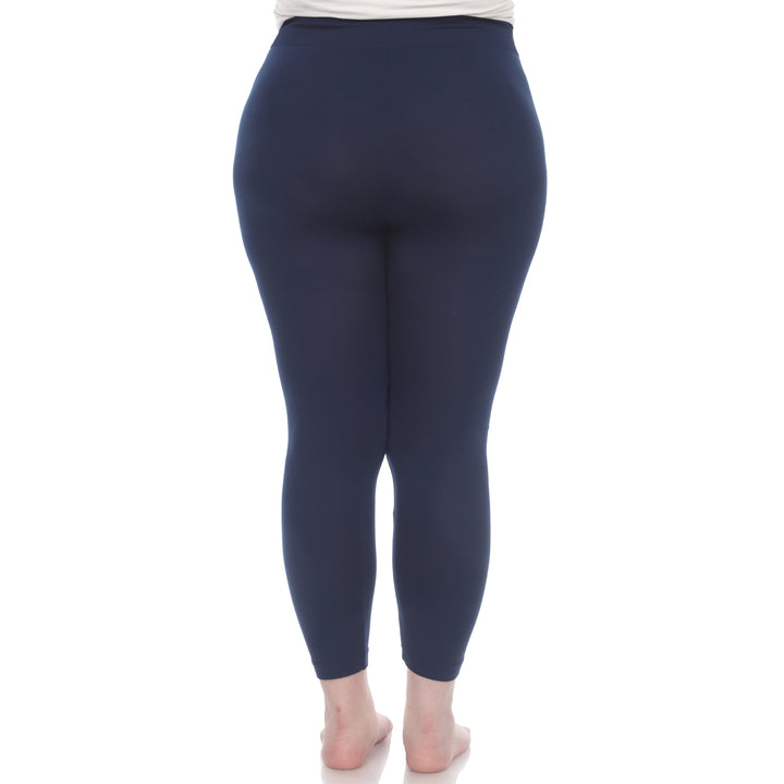Plus Size Solid Leggings