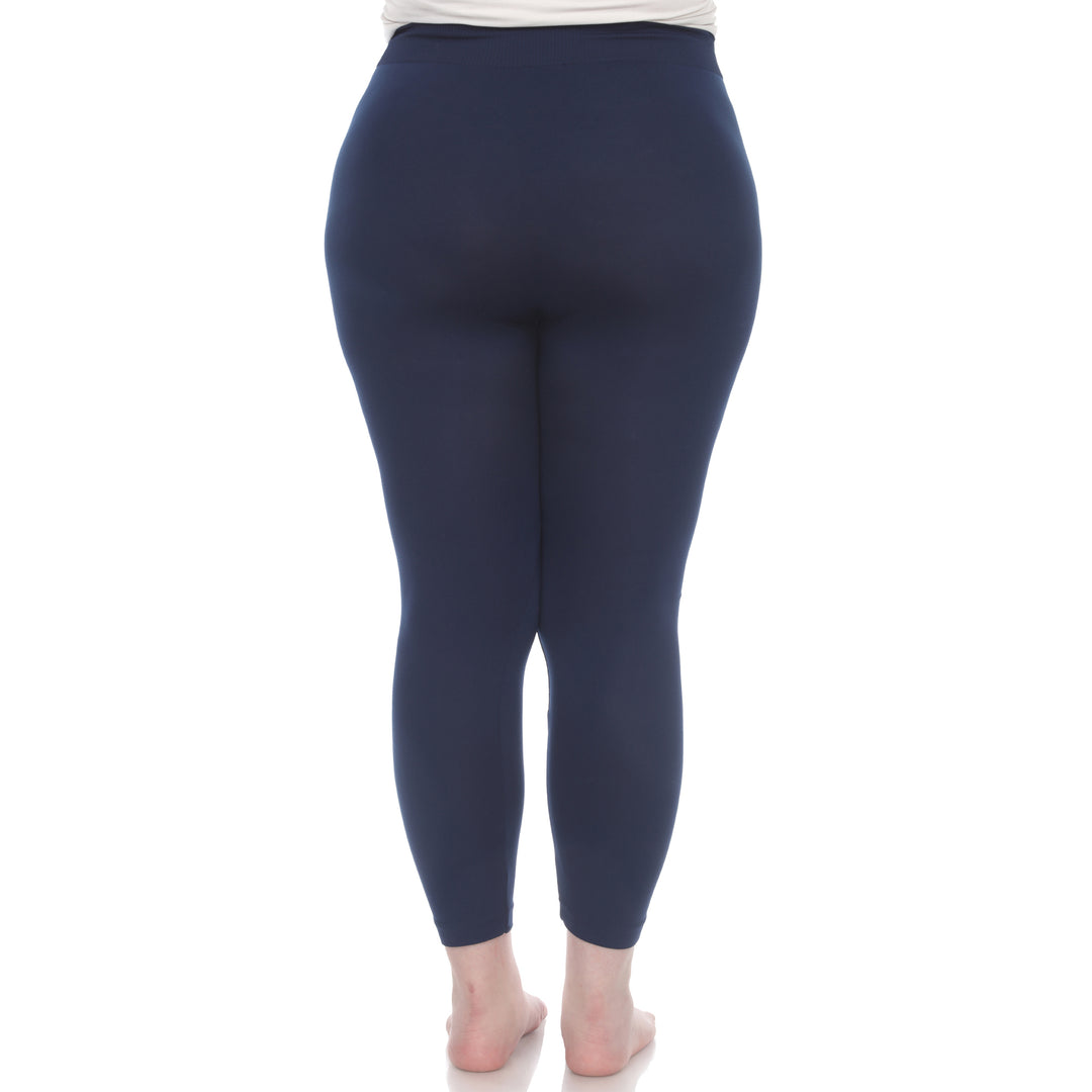 Plus Size Solid Leggings