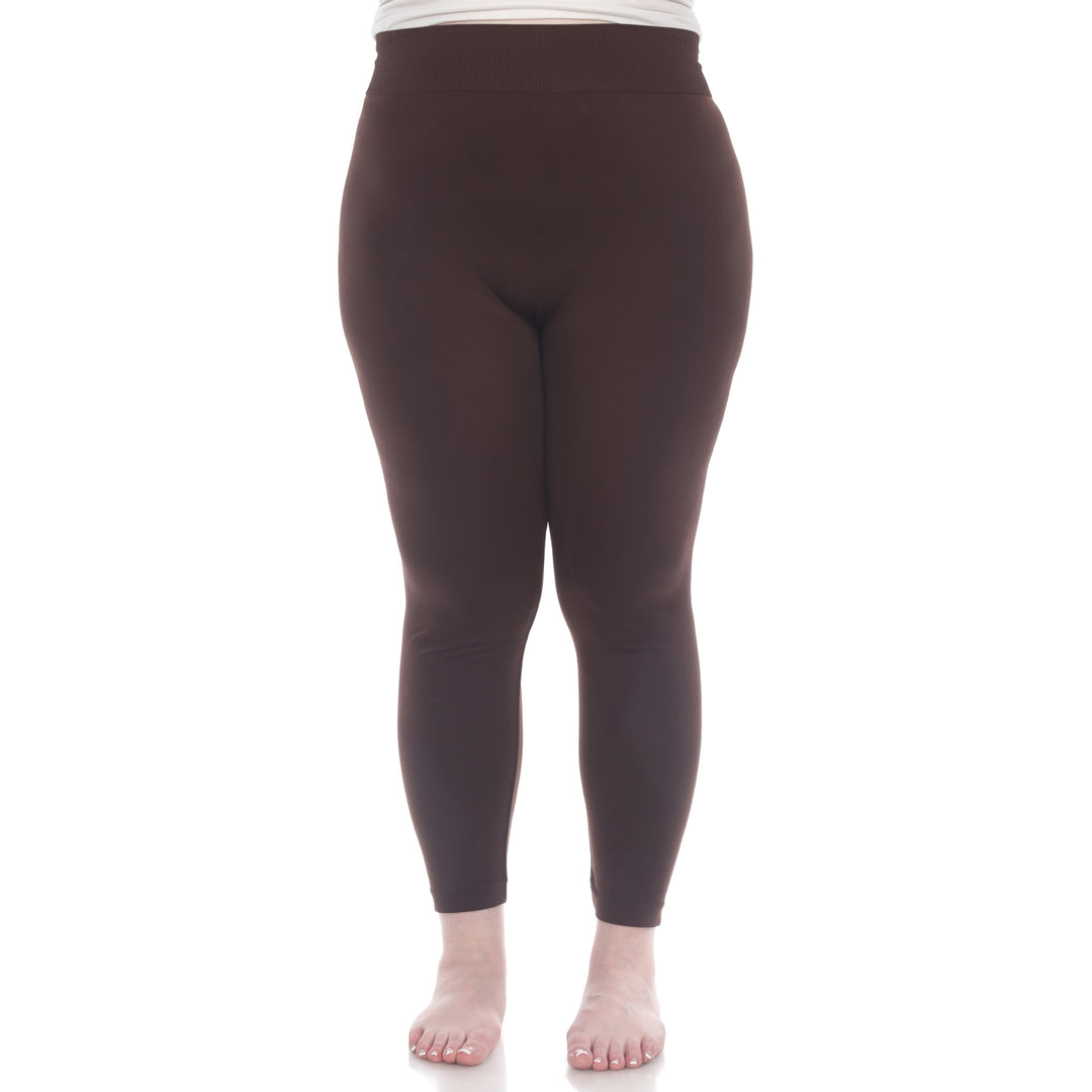 Plus Size Solid Leggings