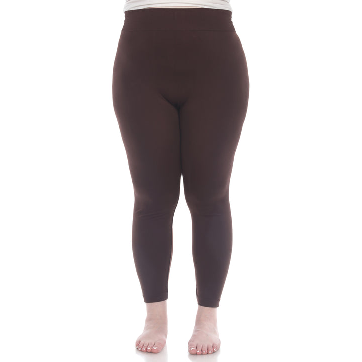 Plus Size Solid Leggings