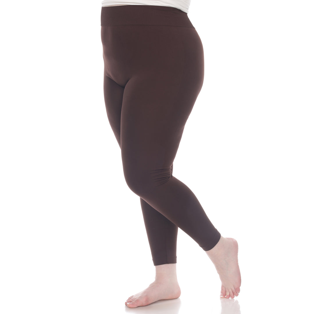 Plus Size Solid Leggings