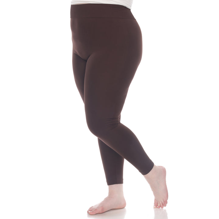 Plus Size Solid Leggings