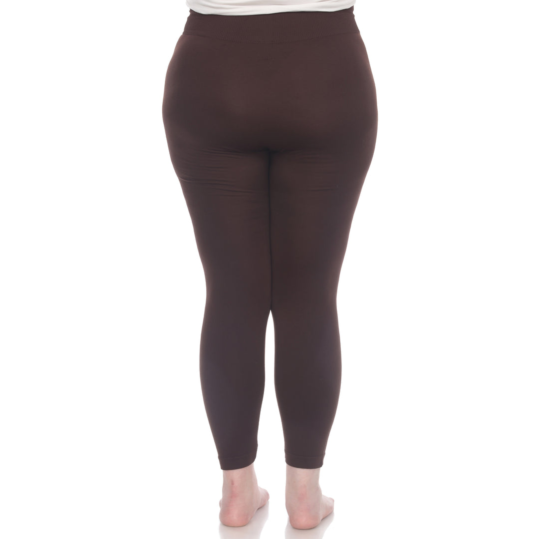 Plus Size Solid Leggings