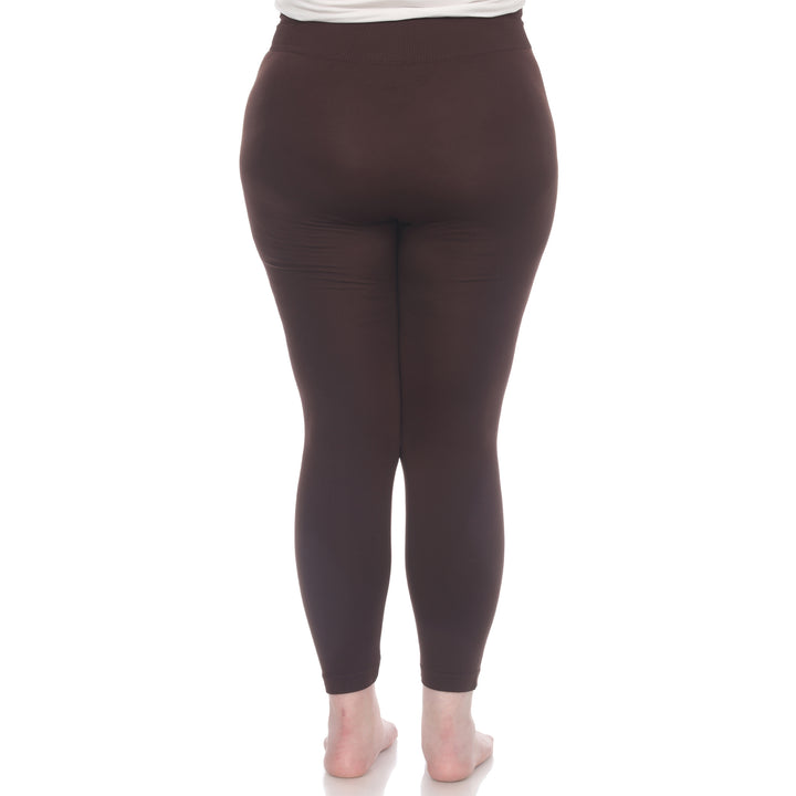 Plus Size Solid Leggings