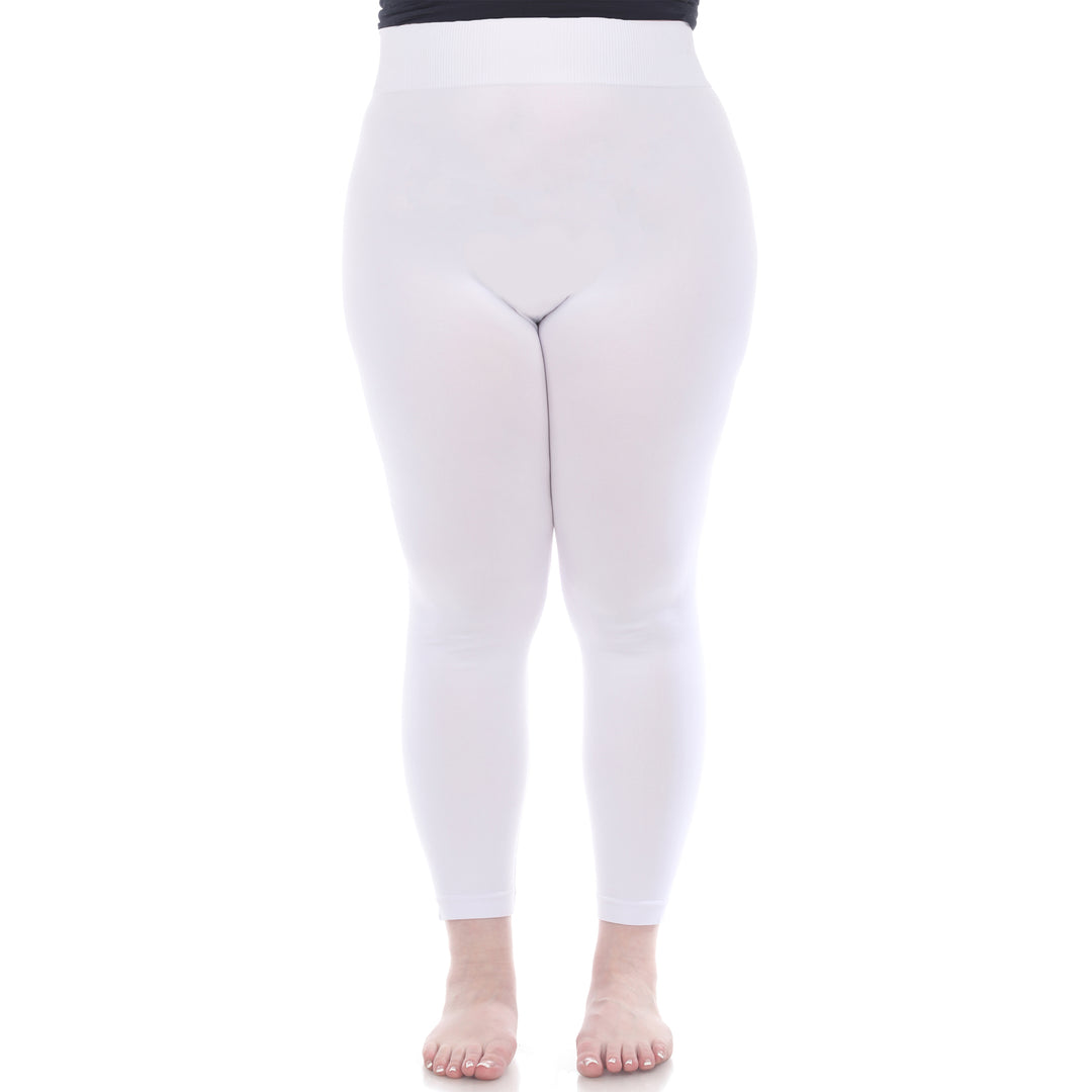 Plus Size Solid Leggings