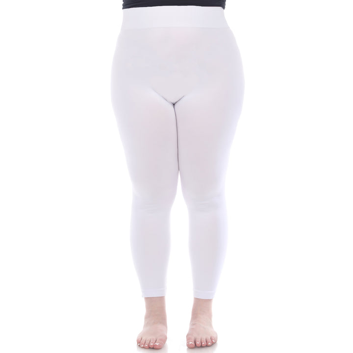 Plus Size Solid Leggings