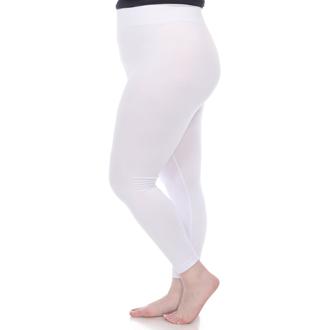 Plus Size Solid Leggings