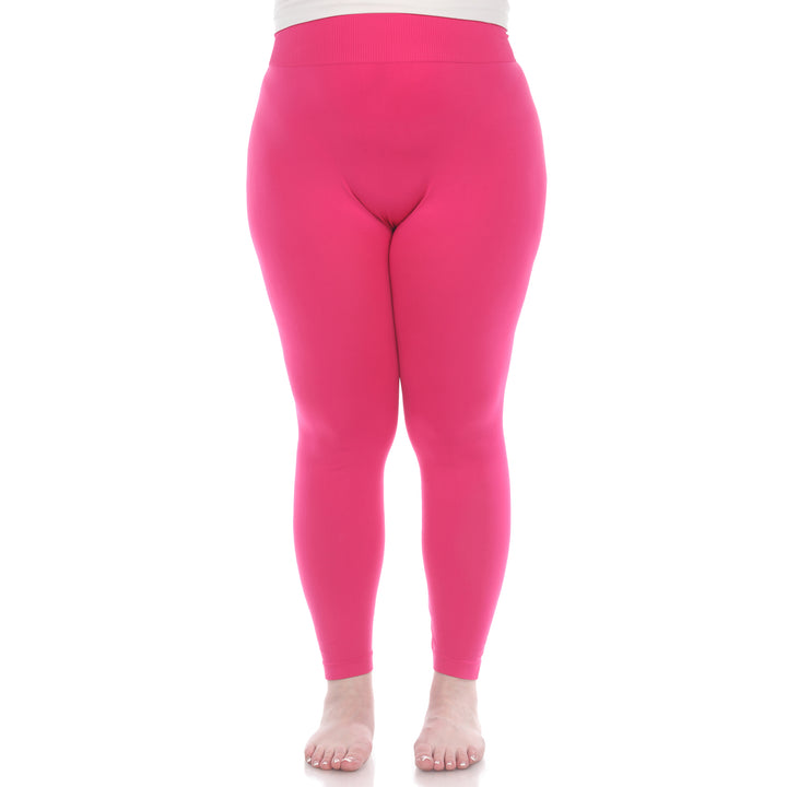 Plus Size Solid Leggings