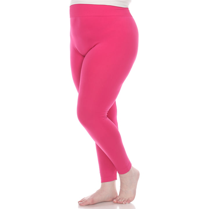 Plus Size Solid Leggings