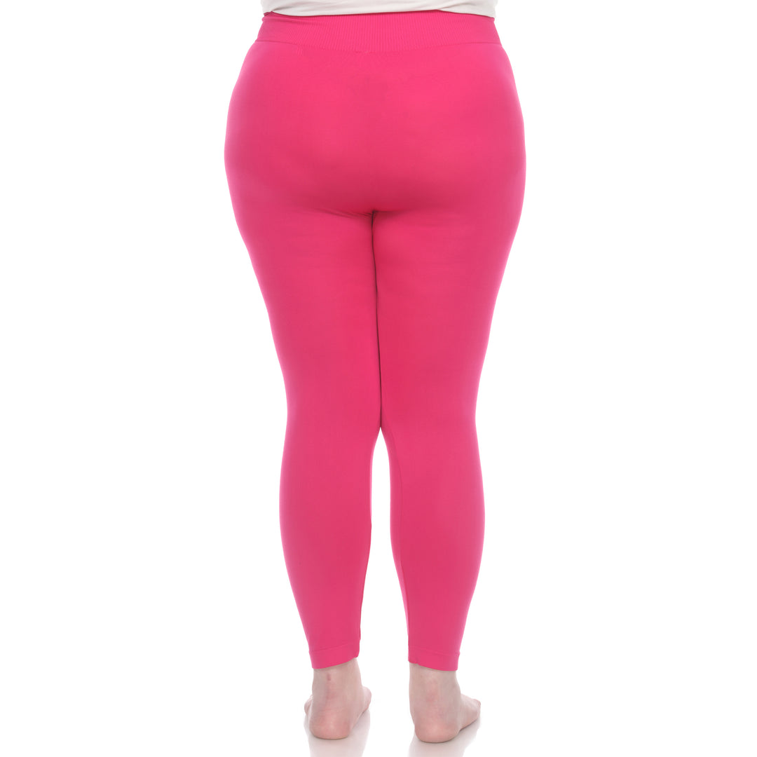 Plus Size Solid Leggings