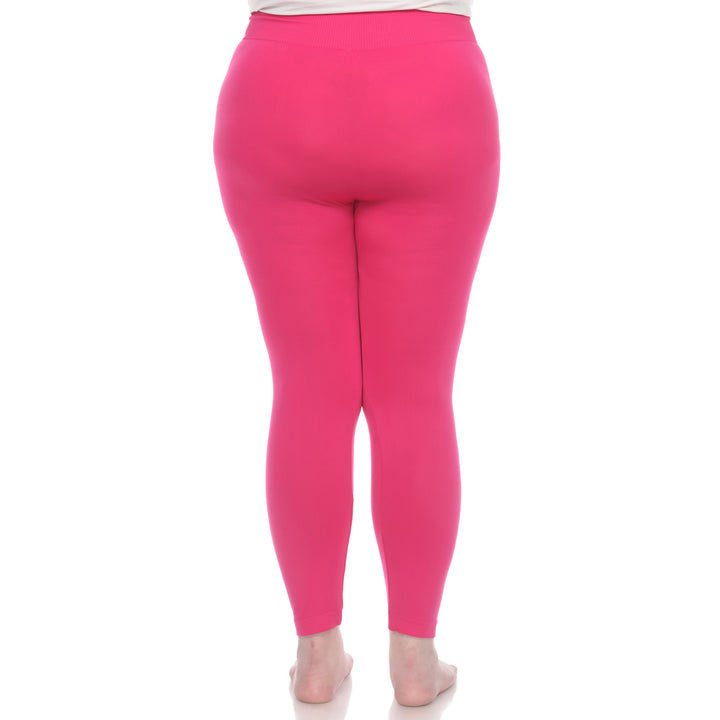 Plus Size Solid Leggings