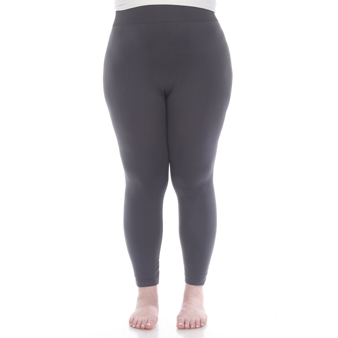 Plus Size Solid Leggings