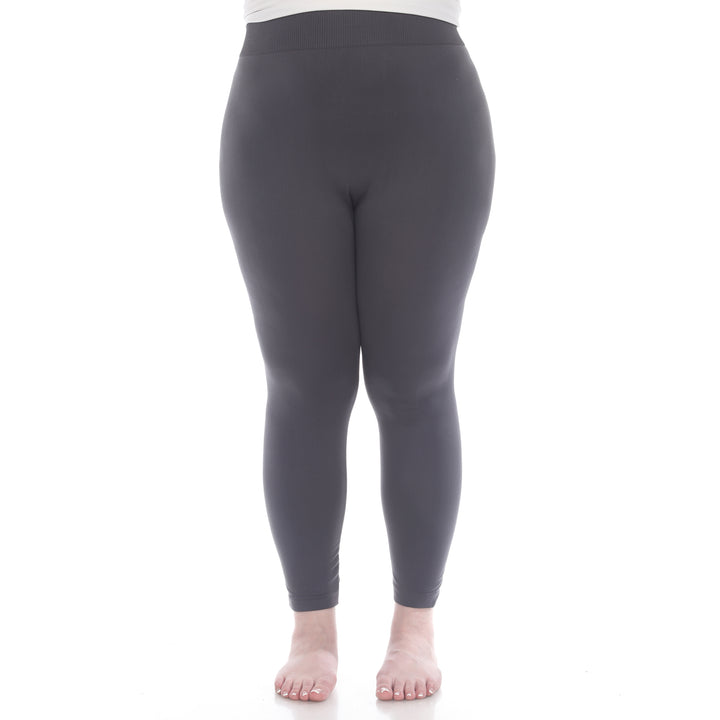 Plus Size Solid Leggings